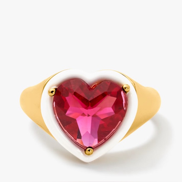 kate spade Jewelry - Kate Spade - Sweetheart Signet Ring (Size 6)